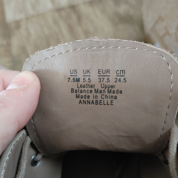 Franco Sarto Tan Suede Wedge Booties Size 7.5 - Picture 4 of 4